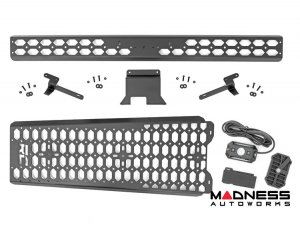 Ford Bronco Molle Mounting Panel - Overhead - Rough Country - 4 Door - With Dome Light